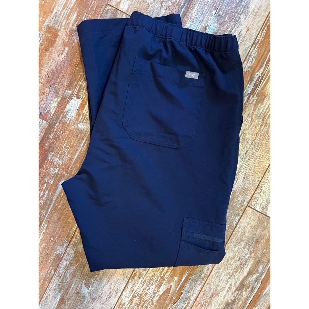 Figs Cairo Cargo Scrub Pants Navy Blue Technical Collection XL Mens